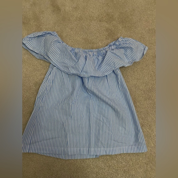 striped off the shoulder top - Picture 1 of 3